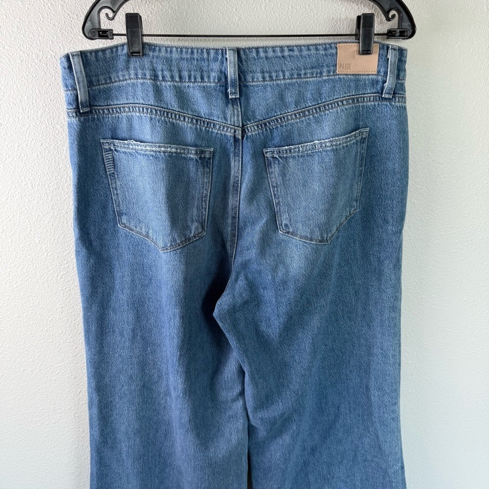 PAIGE Zoey Tie Waist Wide Leg Jeans Alaya Denim Boho Casual Women’s Size 32 - Picture 13 of 16